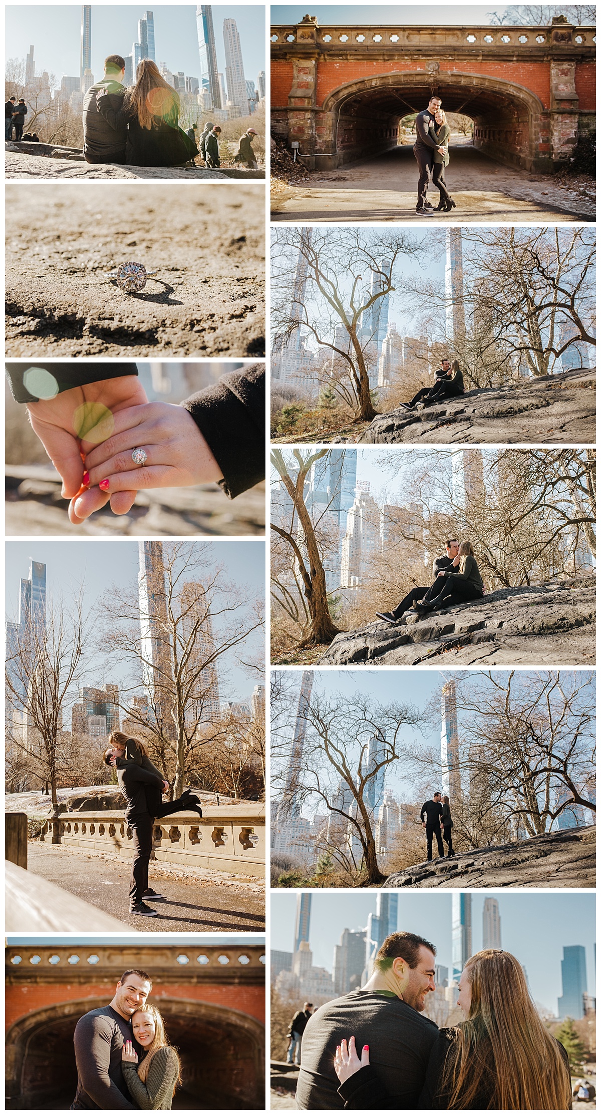 Central Park - NYC Destination Engagement Session - Sara & Tim