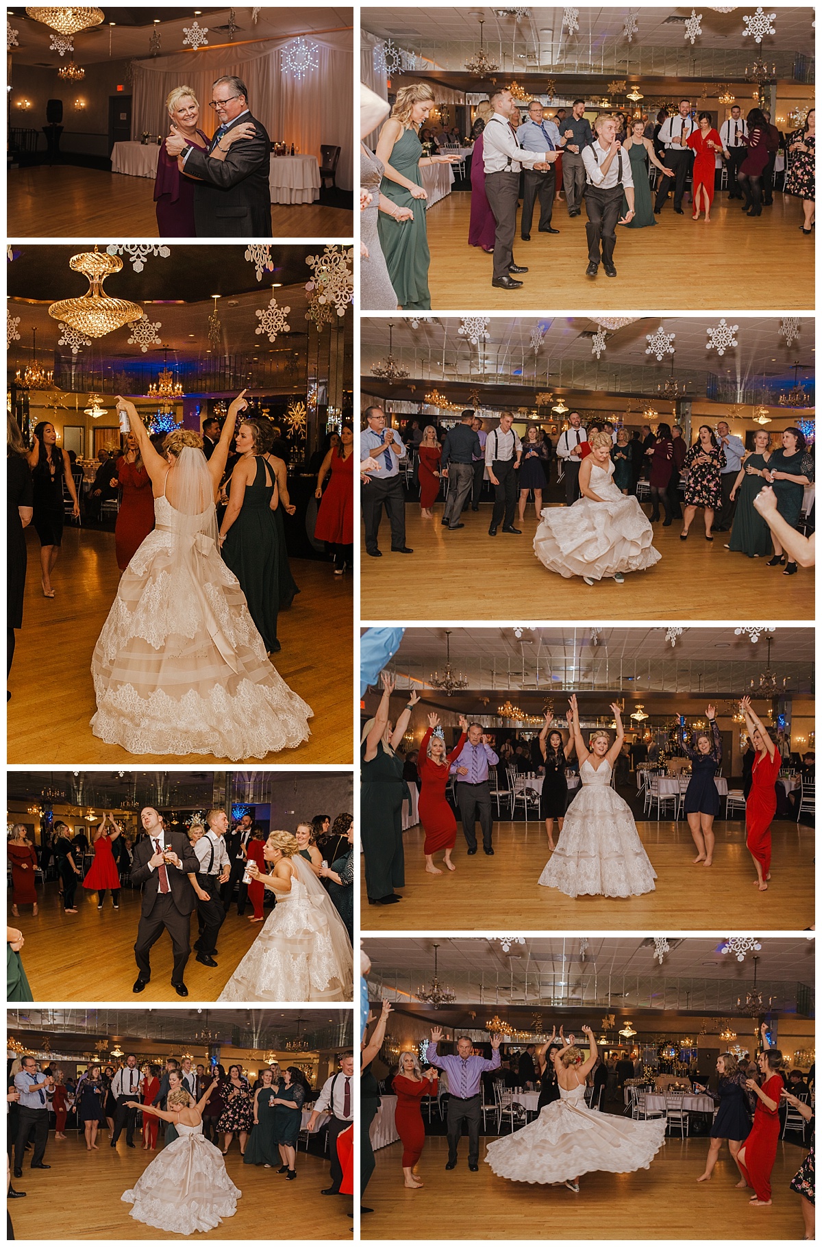 Mr. & Mrs. Lewis - Christmas Themed Wedding - The Hyatt Regency Cleveland at the Arcade - La Vera Party Center- Lindsay Dawn Photography